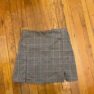 Warm Toned Plaid Skirt